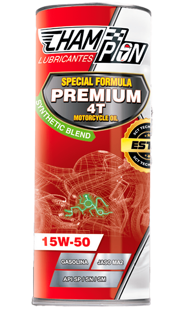 Botella de Aceite Champion Premium 15W-50 Semi-Sintetico