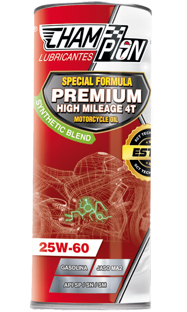 Botella de Aceite Champion High Mileage 25W-60